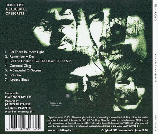 Pink Floyd : A Saucerful Of Secrets (CD, Album, RE, RM, Gat)