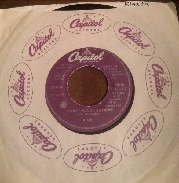 Klaatu : A Million Miles Away / I Don't Wanna Go Home (7", Single)