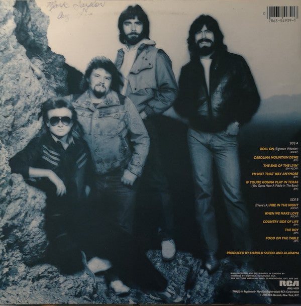 Alabama : Roll On (LP, Album, Emb)