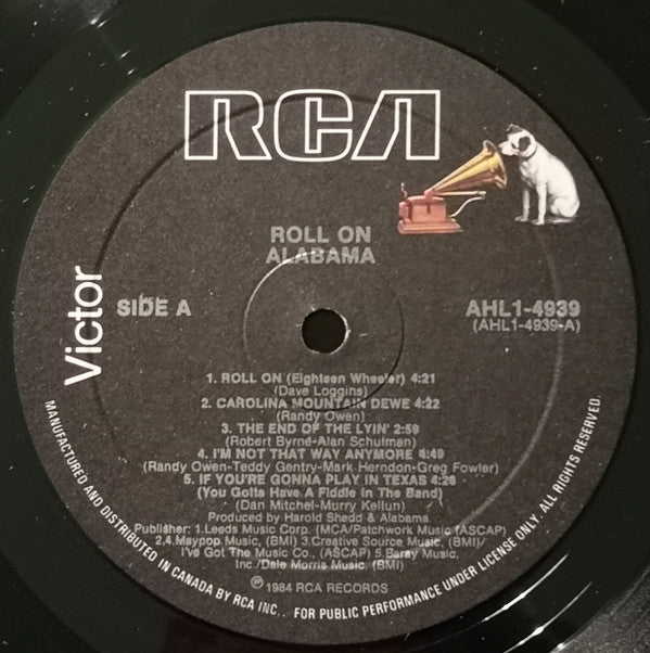 Alabama : Roll On (LP, Album, Emb)