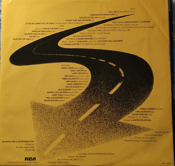 Alabama : Roll On (LP, Album, Emb)