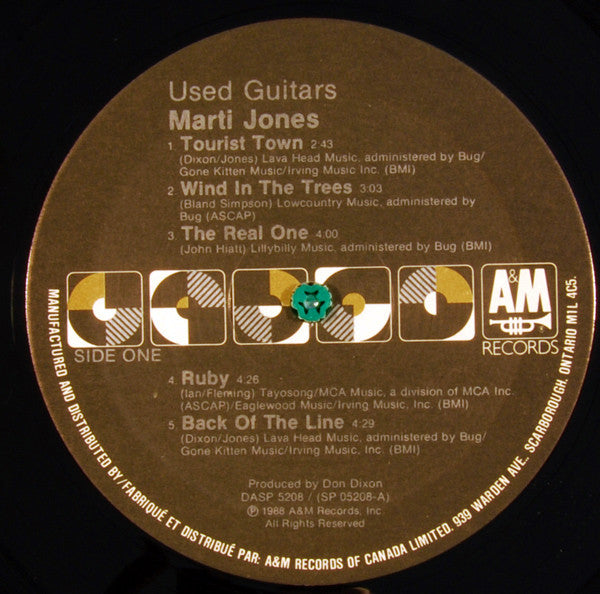 Marti Jones : Used Guitars (LP, Album)