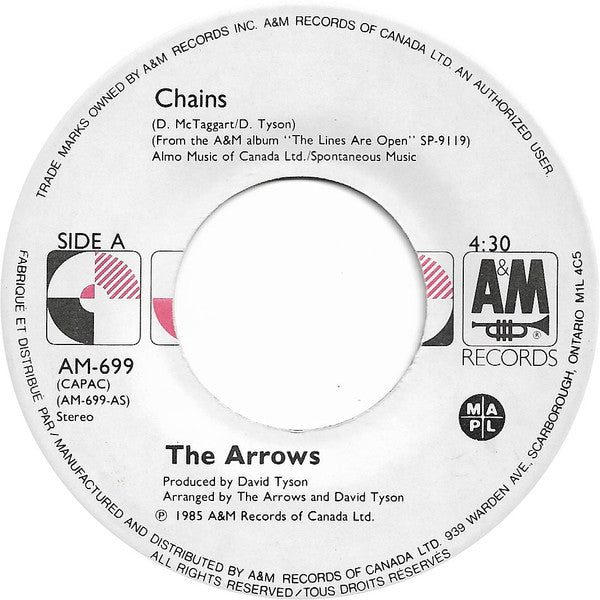 The Arrows : Chains (7", 45r)