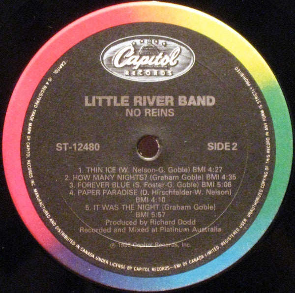Little River Band : No Reins (LP, Album)