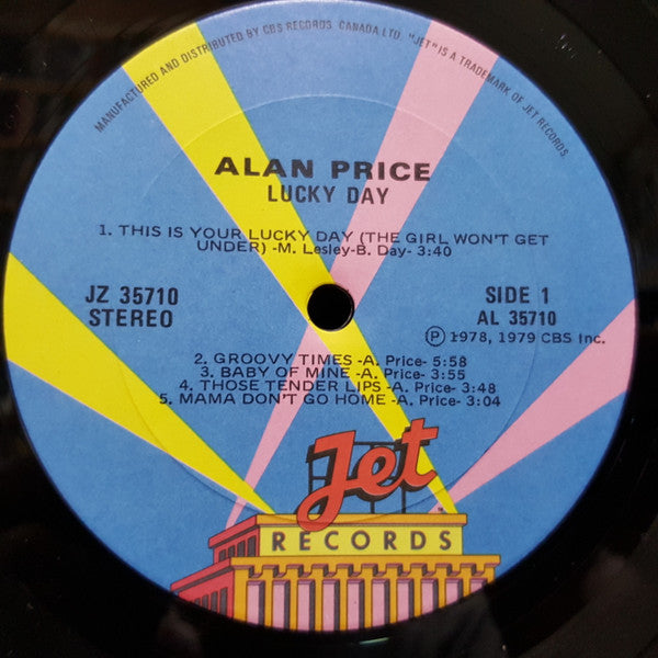 Alan Price : Lucky Day (LP, Album)