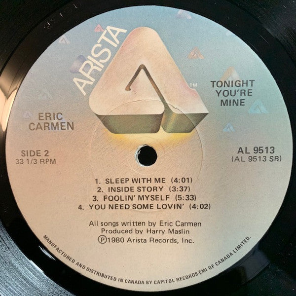 Eric Carmen : Tonight You're Mine (LP, Album)