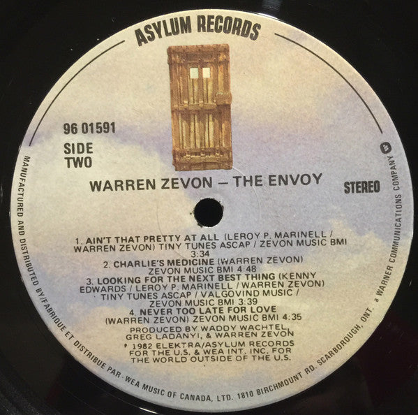 Warren Zevon : The Envoy (LP, Album)
