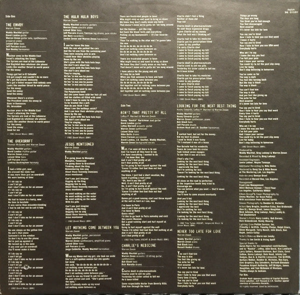 Warren Zevon : The Envoy (LP, Album)