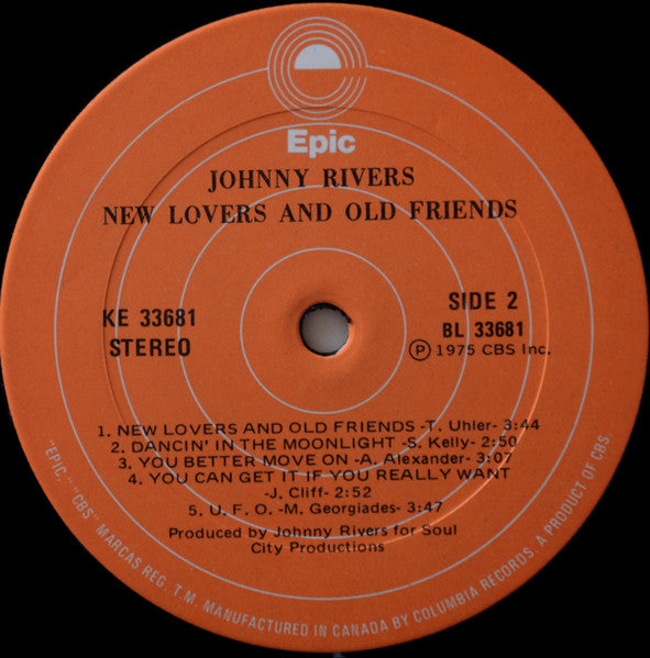 Johnny Rivers : New Lovers And Old Friends (LP, Album)