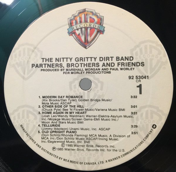 Nitty Gritty Dirt Band : Partners, Brothers And Friends (LP, Album)