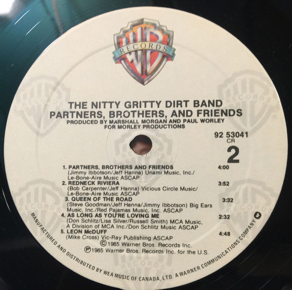 Nitty Gritty Dirt Band : Partners, Brothers And Friends (LP, Album)