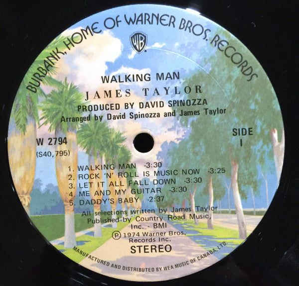 James Taylor (2) : Walking Man (LP, Album)