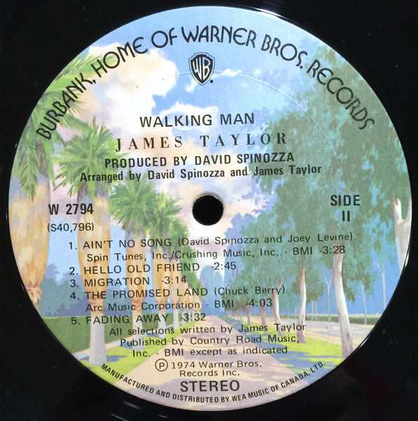 James Taylor (2) : Walking Man (LP, Album)