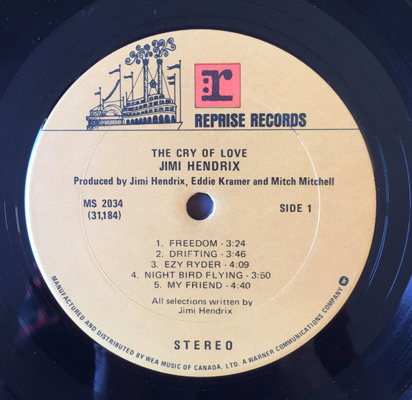 Jimi Hendrix : The Cry Of Love (LP, Album, RE)