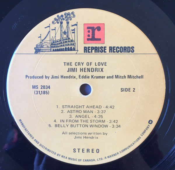 Jimi Hendrix : The Cry Of Love (LP, Album, RE)