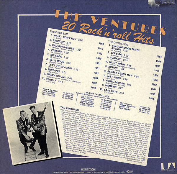 The Ventures : 20 Rock 'N' Roll Hits (LP, Comp)