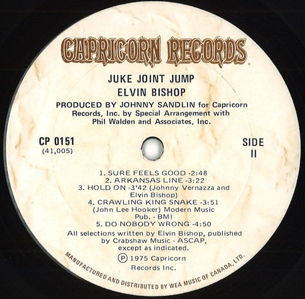Elvin Bishop : Juke Joint Jump (LP)