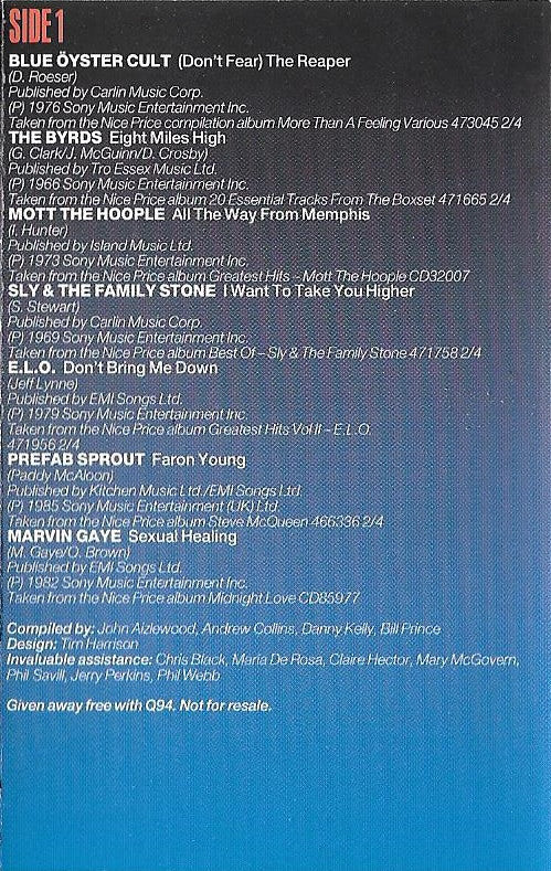 Various : Freewheelin' - An Hour Of Driving Classics (Cass, Comp, Promo)