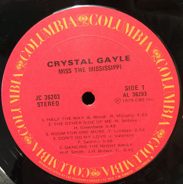 Crystal Gayle : Miss The Mississippi (LP, Album)