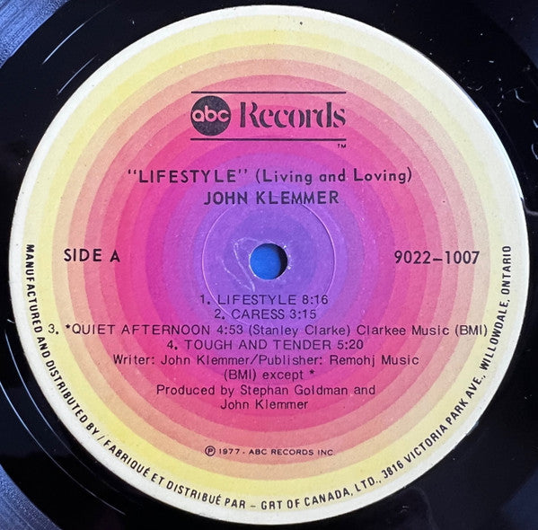 John Klemmer : Lifestyle (Living And Loving) (LP, Album)