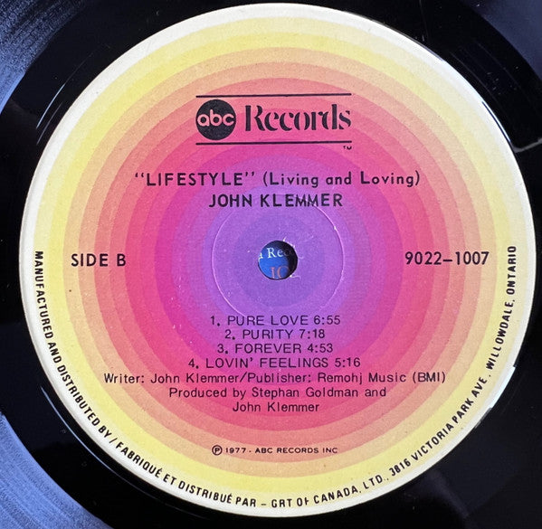 John Klemmer : Lifestyle (Living And Loving) (LP, Album)