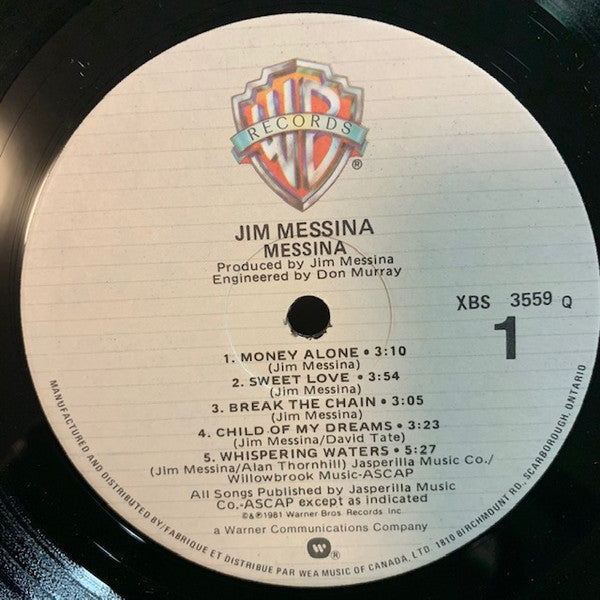 Jim Messina : Messina (LP, Album)