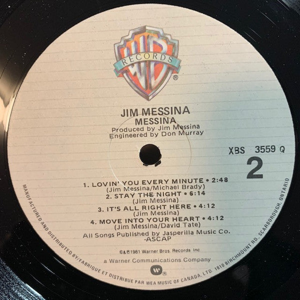 Jim Messina : Messina (LP, Album)