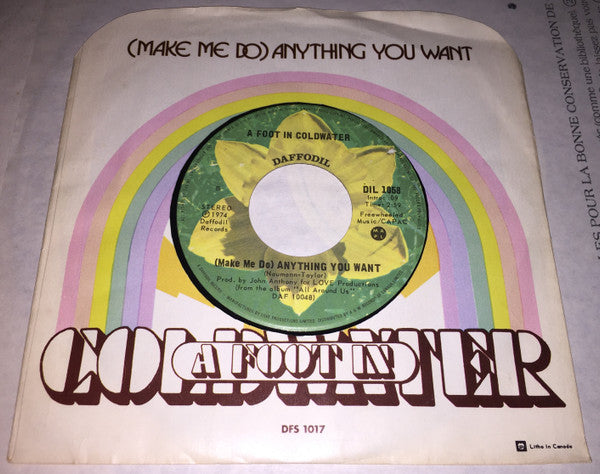 A Foot In Coldwater : Para-Dice (7")