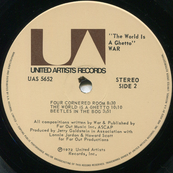 War : The World Is A Ghetto (LP, Album)