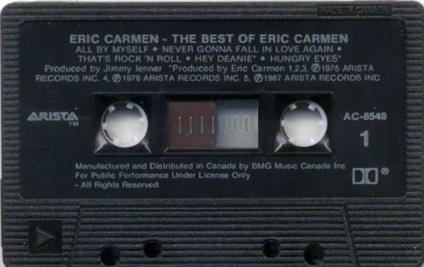 Eric Carmen : The Best Of Eric Carmen (Cass, Comp, Dol)
