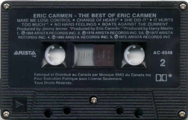 Eric Carmen : The Best Of Eric Carmen (Cass, Comp, Dol)