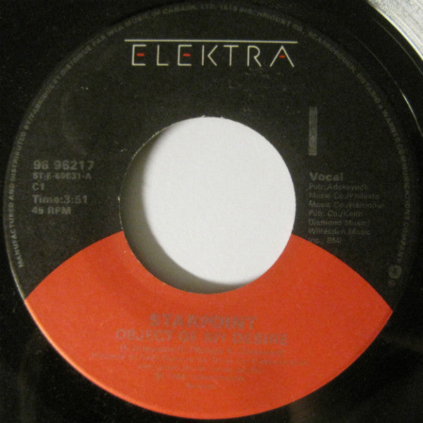 Starpoint : Object Of My Desire (7", Single)