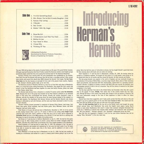 Herman's Hermits : Introducing Herman's Hermits (LP, Album, Mono, 3rd)