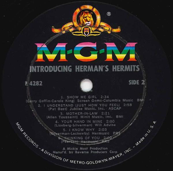 Herman's Hermits : Introducing Herman's Hermits (LP, Album, Mono, 3rd)