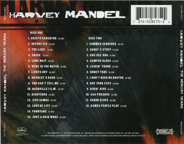 Harvey Mandel : The Mercury Years (2xCD, Comp, RM)