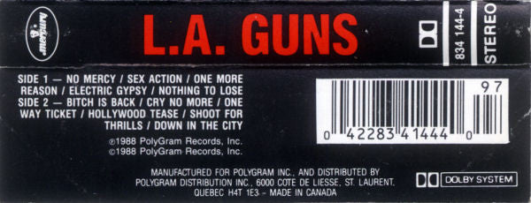 L.A. Guns : L.A. Guns (Cass, Album)