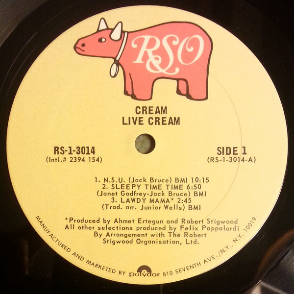Cream (2) : Live Cream (LP, Album, RE)