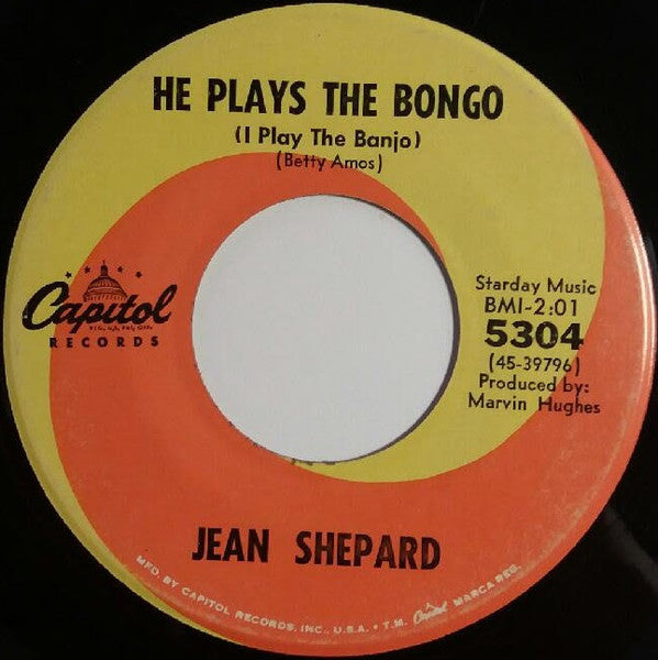 Jean Shepard : A Tear Dropped By (7", Single)