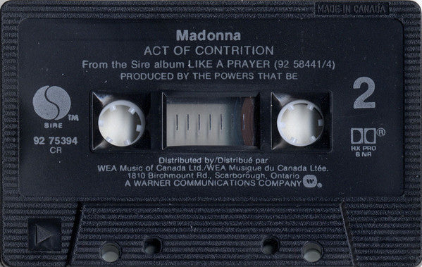 Madonna : Like A Prayer (Cass, Single, Dol)