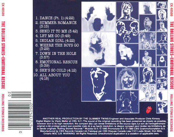 The Rolling Stones : Emotional Rescue (CD, Album, RE)