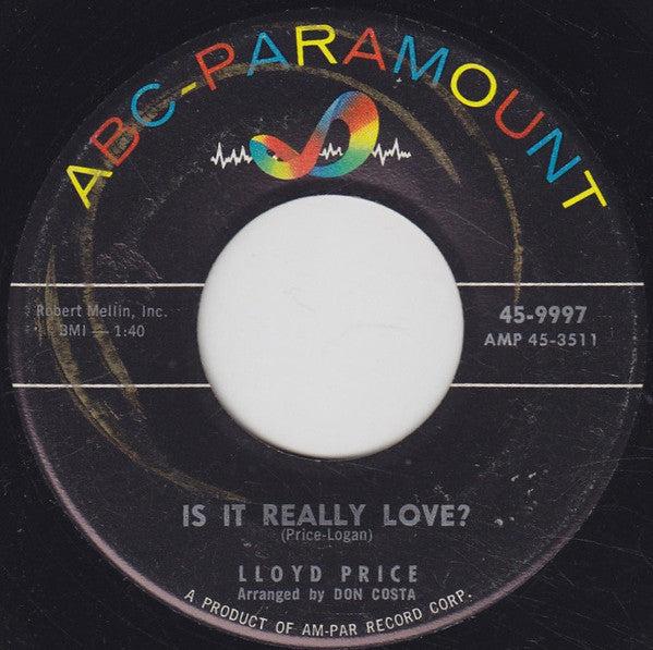 Lloyd Price : Where Were You (On Our Wedding Day)? (7", Single)