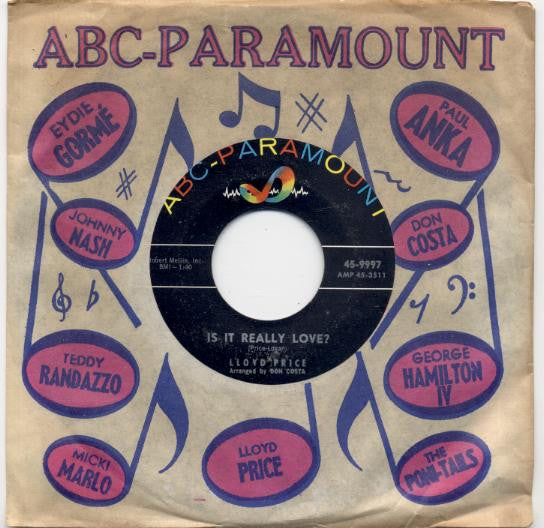 Lloyd Price : Where Were You (On Our Wedding Day)? (7", Single)