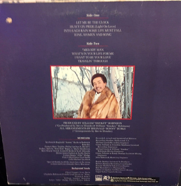 Smokey Robinson : Warm Thoughts (LP, Album)