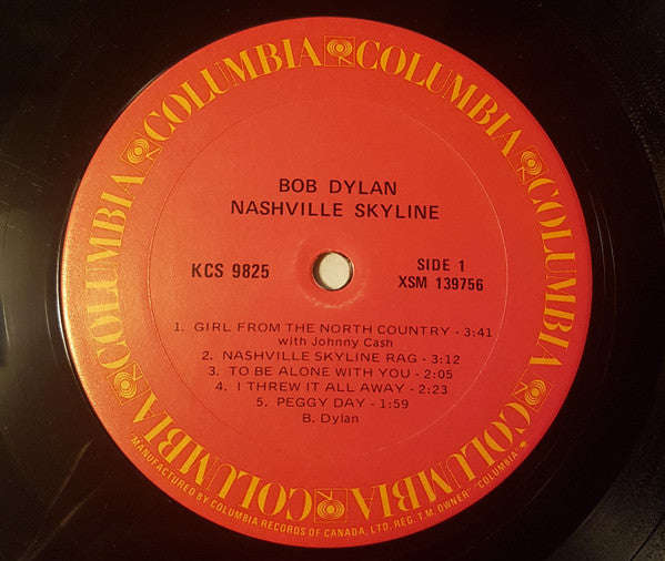 Bob Dylan : Nashville Skyline (LP, Album, RE)