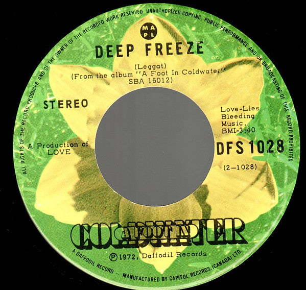 A Foot In Coldwater : (Isn't Love Unkind) In My Life (7")