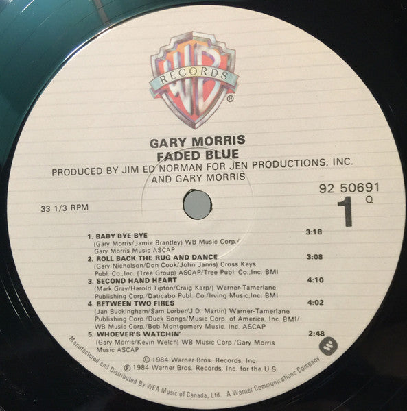 Gary Morris : Faded Blue (LP, Album)