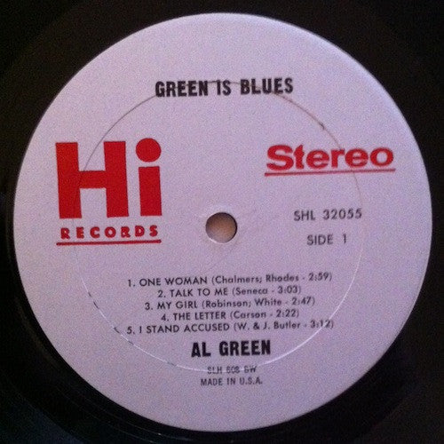 Al Green : Green Is Blues (LP, Album, RE, Bes)