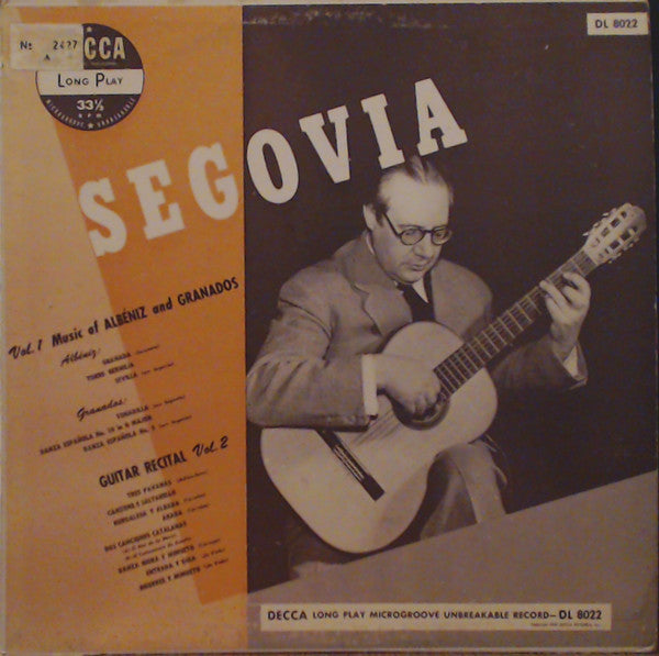 Andrés Segovia : Guitar Solos (LP)