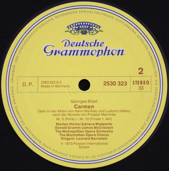 Georges Bizet / Marilyn Horne / James McCracken / Leonard Bernstein / The Metropolitan Opera House Orchestra And Metropolitan Opera Children's Chorus, Metropolitan Opera Chorus : Carmen (3xLP + Box)