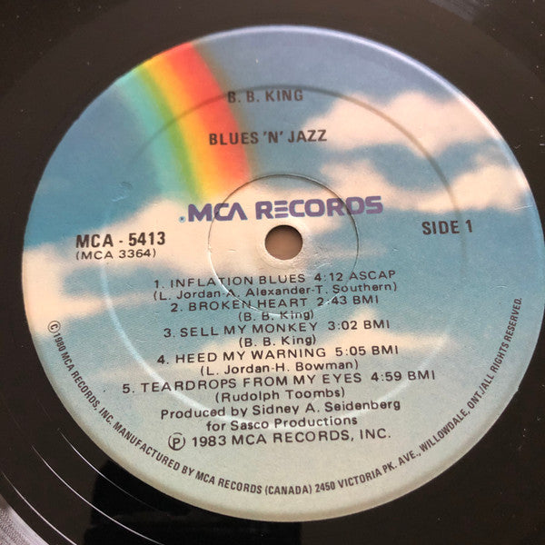 B.B. King : Blues 'N' Jazz (LP, Album)
